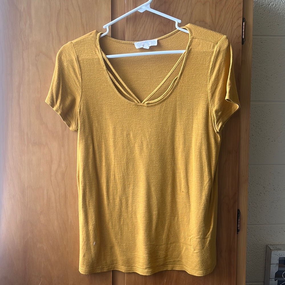 Pink Rose Mustard Top